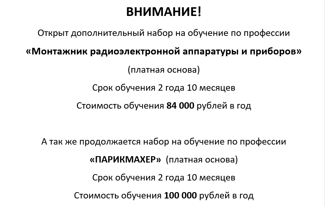 Набор 2019